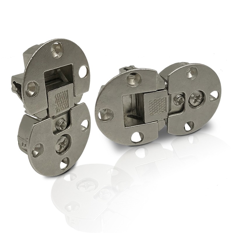 橱柜暗装折叠门铰链合页木门锌合金折叠门五金配件下翻液压气撑杆