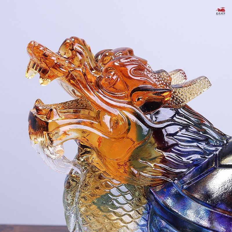 琉璃龙龟摆件乔迁搬家开业礼物家居客厅电视柜玄关书房装饰工艺品,家居饰品,装饰摆件,淘宝优惠券,粉丝福利购,淘宝优惠卷