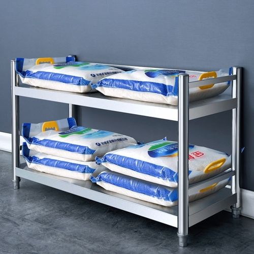 3收纳锅架架子多层多功能置物架货架落地灶台厨房不Y锈钢家用两层