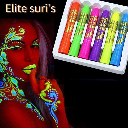 Glow In The Dark Diy Washable Face Body Paint Uv Neon Crayon