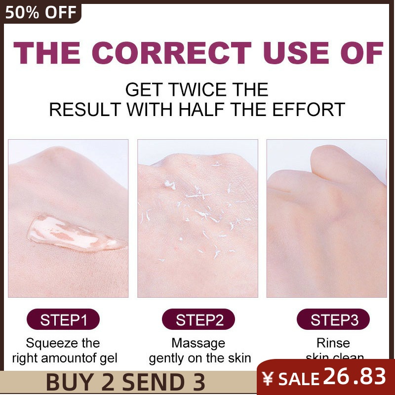 推荐40g Deep Cleansing Exfoliating Peeling Gel Facial Cleans