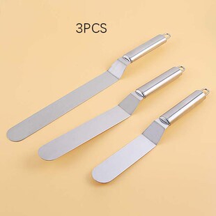 Cake Too Steel Decorating Stainless Spatula Handle DIY Cream