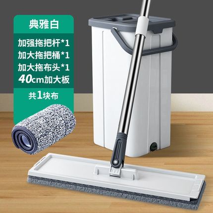 拖把2024新款大面积拖地带桶家用一拖净商用免洗加大宽旋转拖涛森