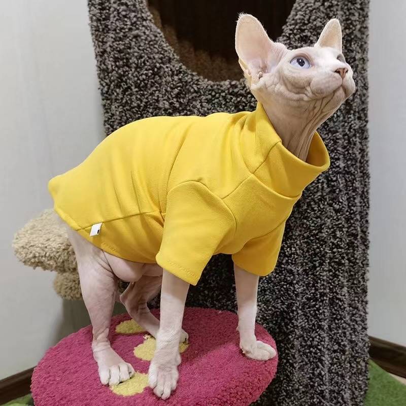 斯芬克斯猫e衣服德文猫秋装宠物卷毛猫咪服装无毛猫冬季保暖绒卫 宠物/宠物食品及用品 猫宠物服装/雨衣（新） 原图主图