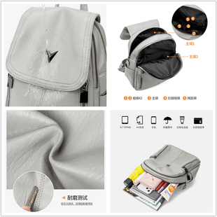 Female for Leather Bagpack Genuine Women 推荐 Trave Backpacks