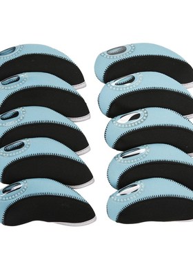 10pcs 13.3cm*5.5cm Golf Club Window Putter Cover Double Colo