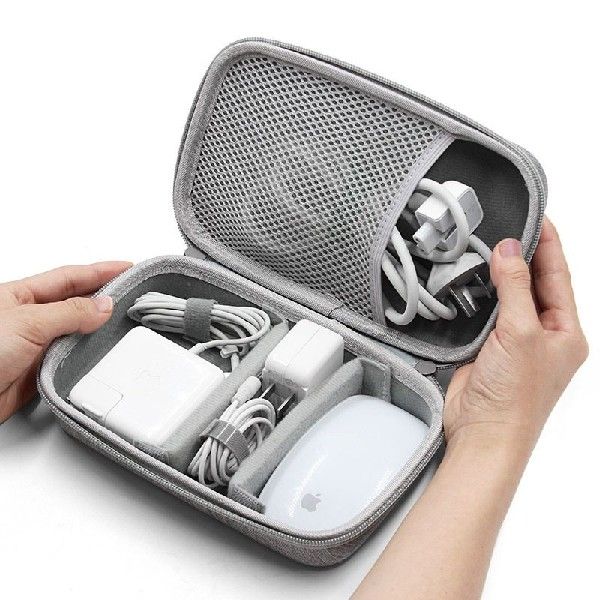 速发BOONA Headphone Data Cable Storage Bags System Kit Case