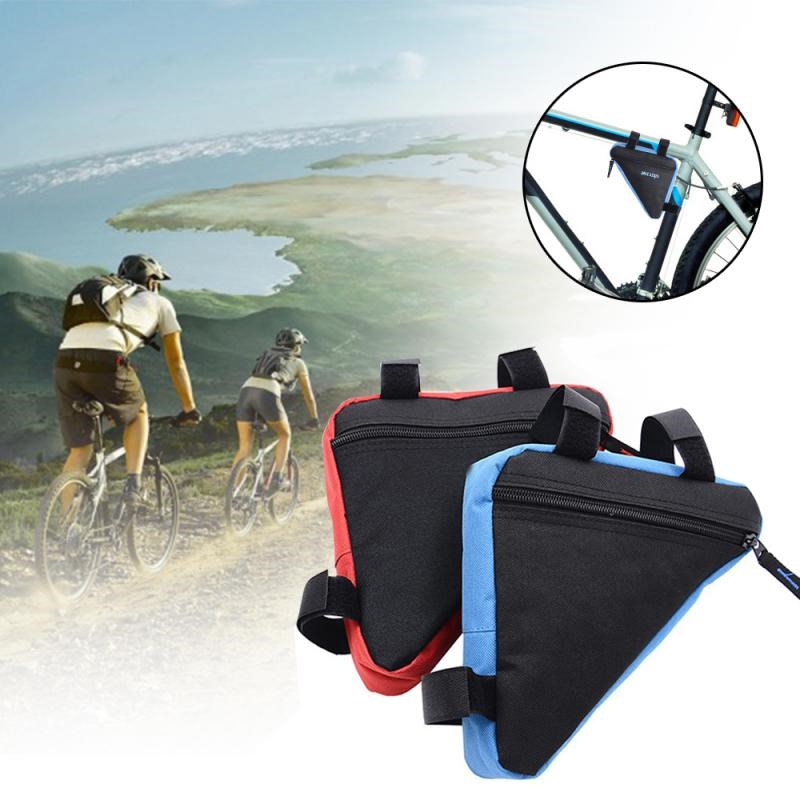 推荐MTB Road Bicycle Bags Front Frame Triangle Bag Bicycle B