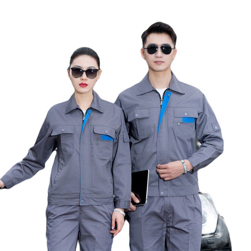 工作服套装男春秋季耐穿长袖定制工人机修工服车间大码汽修工服装