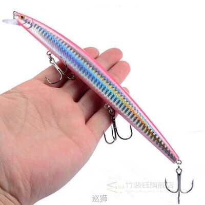 网红Hot model 8cm 24g Big Long Fish Mino Sea Fishing Lure Ba