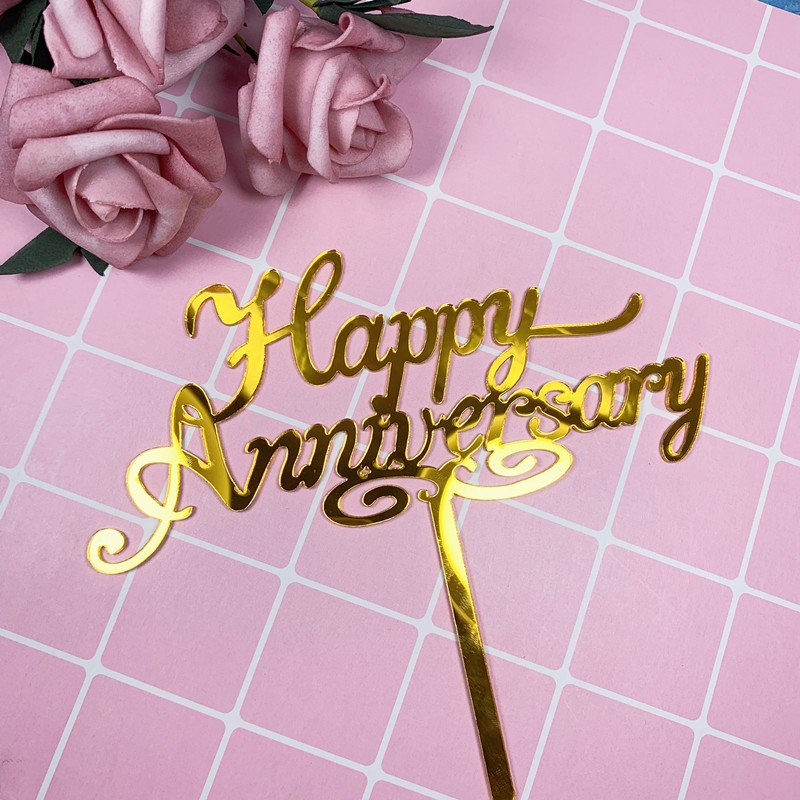 Happay Anniversary Cake ert Card Party Cake Decoration