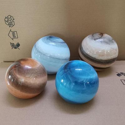 球型玻璃星球灯罩流浪地球圆形单口外壳罩吊灯月球灯diy创意配
