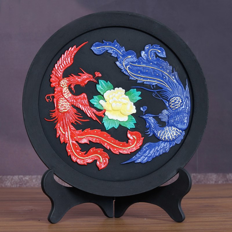 速发欧式新房间工艺品孔雀凤凰电视柜摆件现代家居装饰品乔迁新居