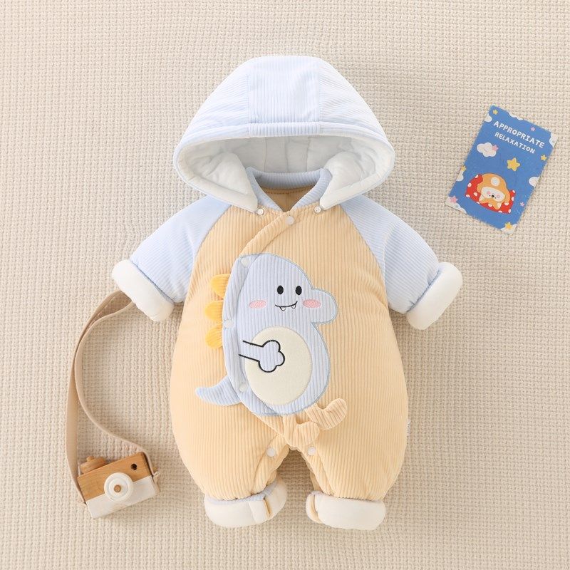 新生儿保暖连体衣秋冬加厚外出抱衣棉袄婴儿连帽棉服套装宝宝哈衣,童装/婴儿装/亲子装,连身衣/爬服/哈衣,淘宝优惠券,粉丝福利购,淘宝优惠卷