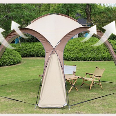 断山穹顶黑胶露营式球形野营遮阳棚帐篷装备户外房式蒙古包天幕