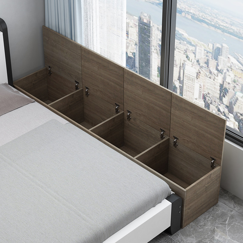 实木床头柜c靠墙窄柜子床尾缝隙柜长条床边柜榻榻米夹缝储物柜置