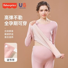 孕妇保暖内衣秋冬季加绒加厚哺乳秋衣秋裤套装月子服睡衣产后上衣