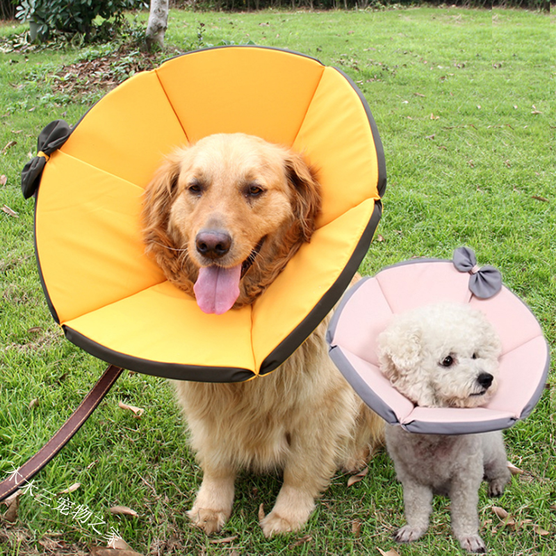 新品伊丽莎白圈狗狗猫咪耻辱圈宠物软头套大型R犬金毛防舔项圈绝