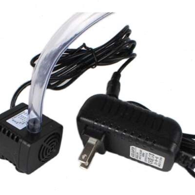 新款12V水泵鱼缸外置潜水循环抽水过滤假山静音增氧水冷小型迷你