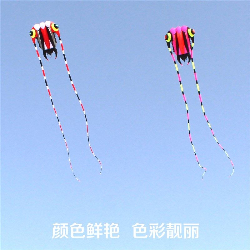 青州马老四风筝 经n典参赛级三叶虫 高档伞布易飞大型软体立体风