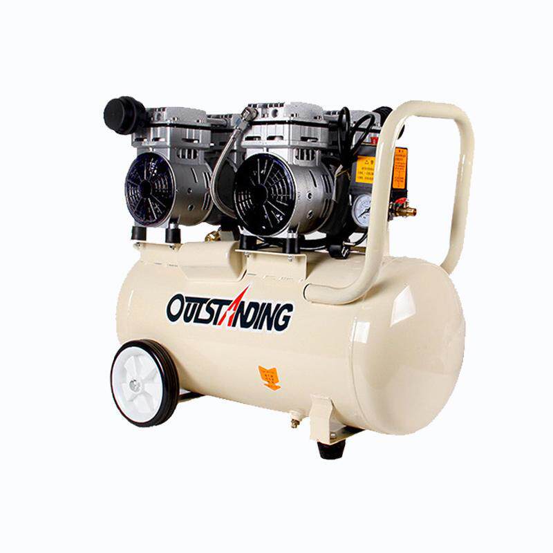 推荐奥突斯气泵小型静音无油空压机木工装修喷漆气磅220v空气压缩