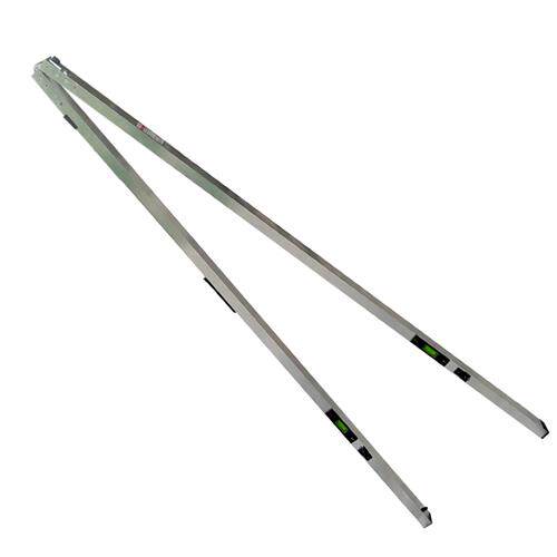 速发新品公路工程平整度检测尺3米靠尺铝合金折t叠水平尺可折叠直