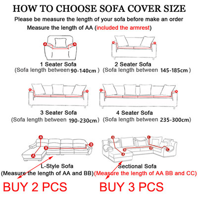 速发Solid Elastic Sofa Cover for Living Room 1/2/3/4 Seater