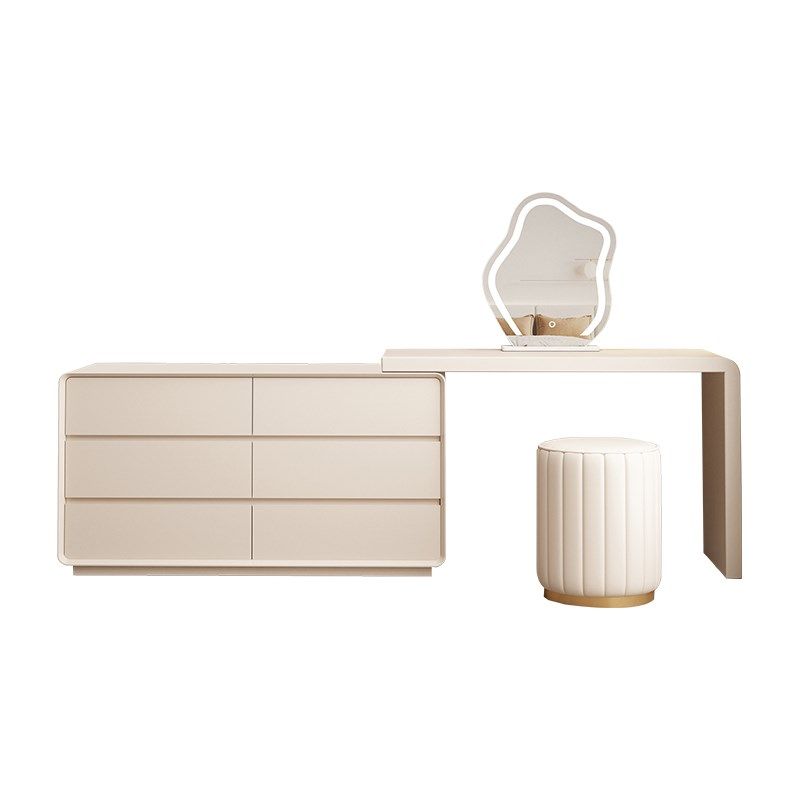 梳妆台斗柜一体卧室奶油风高级感床尾柜简约实木化妆桌收纳柜书桌,住宅家具,梳妆台/桌,淘宝优惠券,粉丝福利购,淘宝优惠卷