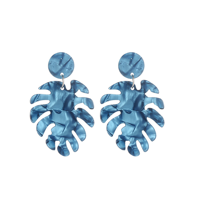 推荐Wish jewelry acetic acid plate multi-layer Earrings leaf 饰品/流行首饰/时尚饰品新 耳环 原图主图