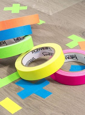 6pcs/Set Fluorescent Tape UV Reactive Glow In The Dark Tape