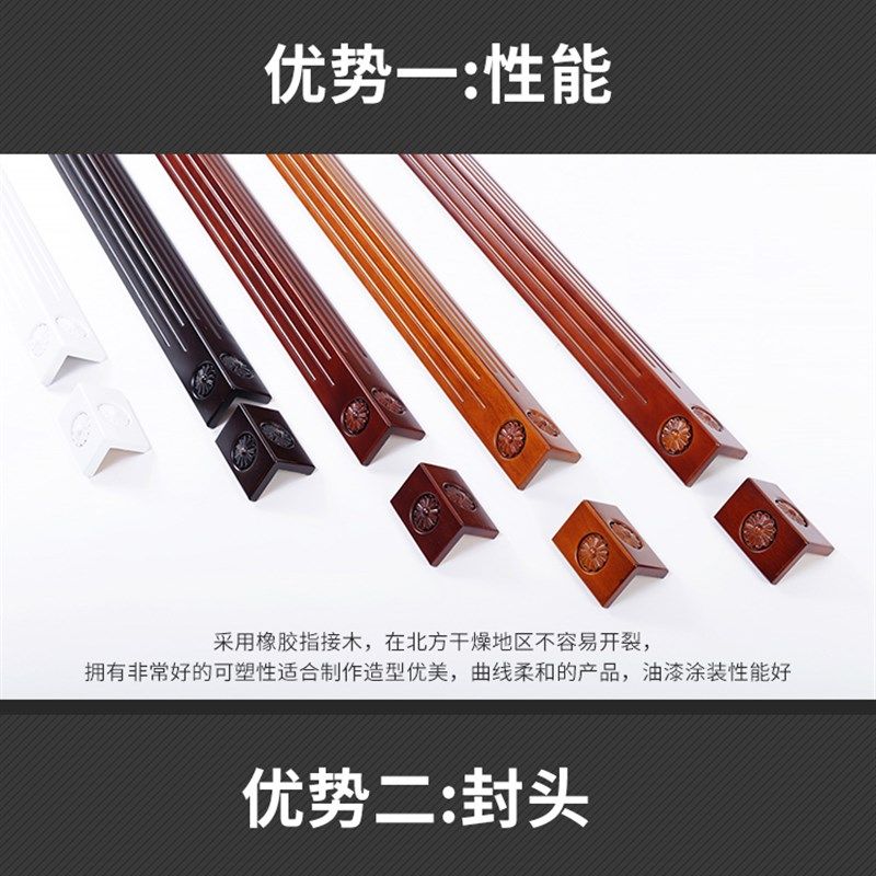 龙珠护角防磕碰包边阳角保护条墙角防撞条免打孔欧式实木护墙角