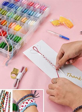 100Pcs Embroidery Threads Floss Kit Friendship Bracelets Cr