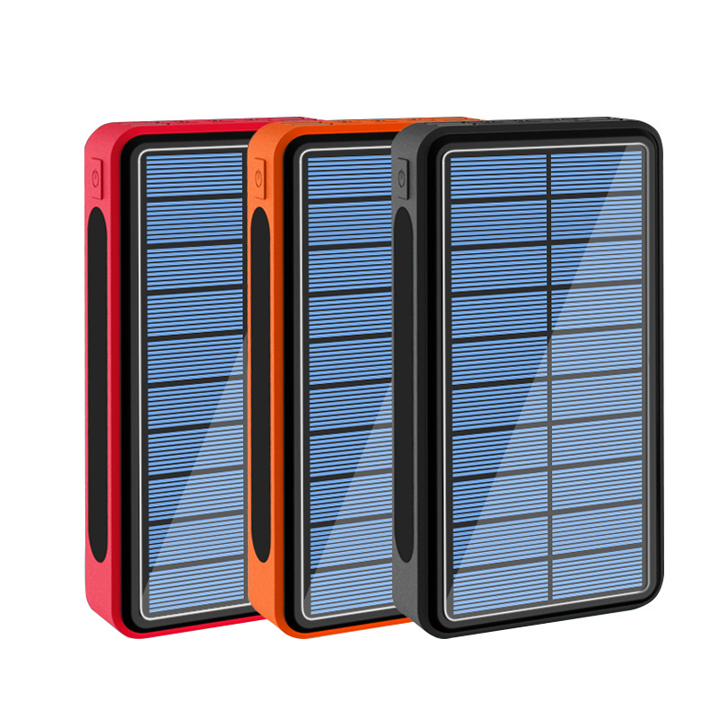 速发50000mAh Solar Power Bank 4 USB Type C Poverbank Portabl