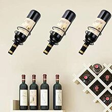 Mounted Metal Holder Bottle Wine Wall Rack Winne Pack