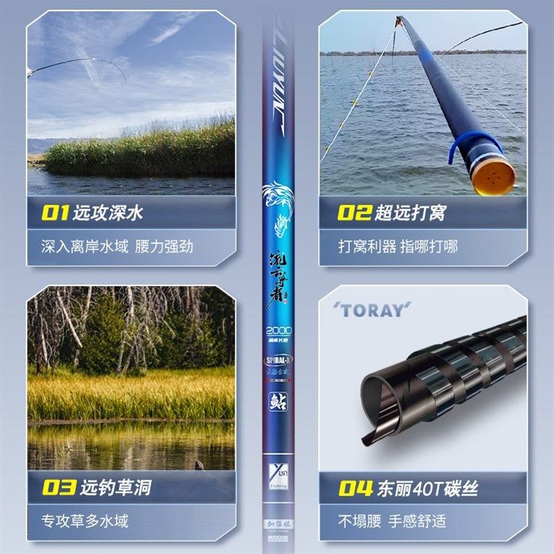 流云尊者21 24 25 28 30米20超长长杆炮杆炮竿鲇竿大炮竿鱼竿