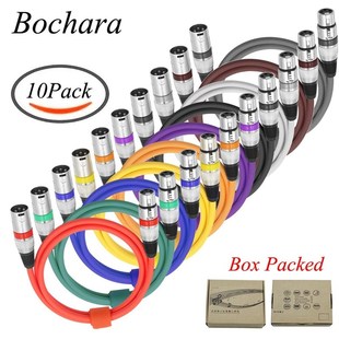 Bochara 3Pin XLR Cable Male to Female M/F Audio Cable Foil+