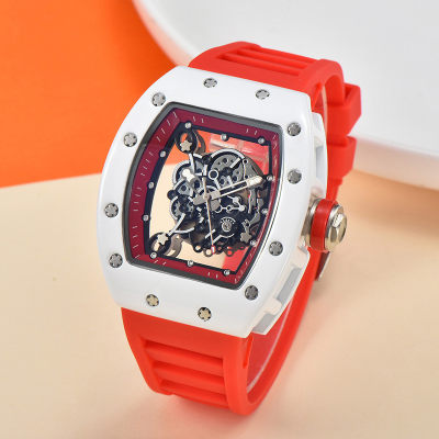 推荐2023 Reloj Hombre RM 3-pin Transparent bottoming full fu