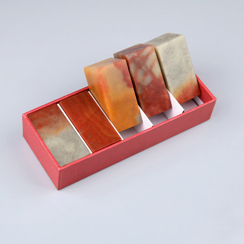 篆刻印章石料套装寿山石印石章料学生A姓名练习石头料2.5x2.5x5cm