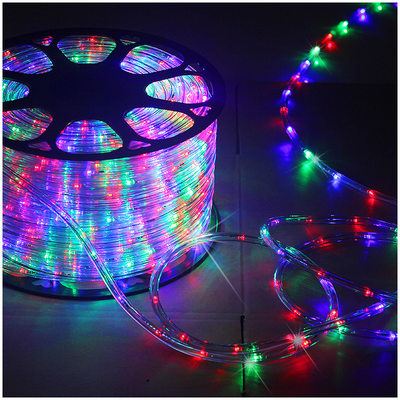 推荐Round two-wire LED light with rainbow tube outdoor decor