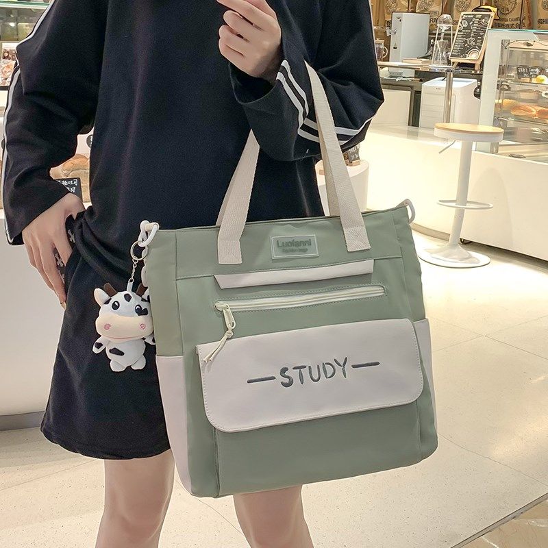 斜挎包可爱少女中学生小学生补课包手提袋补习大学生单肩包帆布包,箱包皮具/热销女包/男包,时尚帆布包,淘宝优惠券,粉丝福利购,淘宝优惠卷