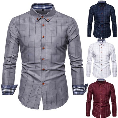 新品College White Shirt Clothes For Men Shirts Spring Oversi