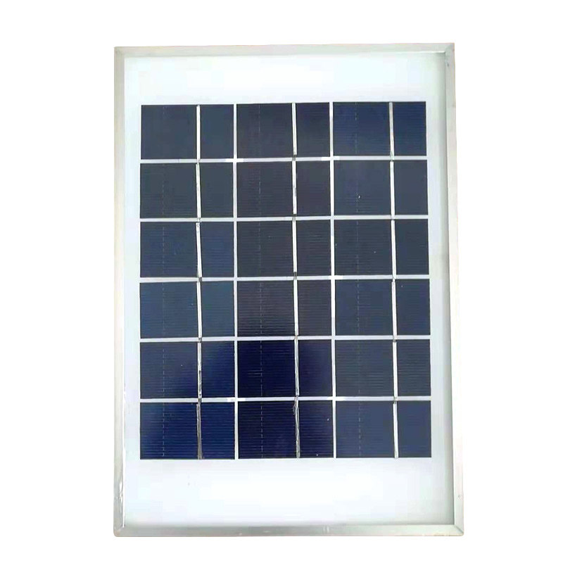 多晶太阳能板9v5w10w发u电板光伏板充6v蓄电池充电瓶光伏板5瓦10