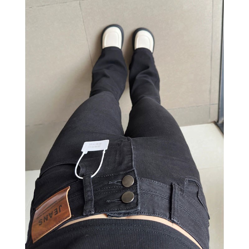 2-300斤加肥加大复古高腰微喇牛仔裤女胖mm宽松显瘦遮肉喇叭长裤