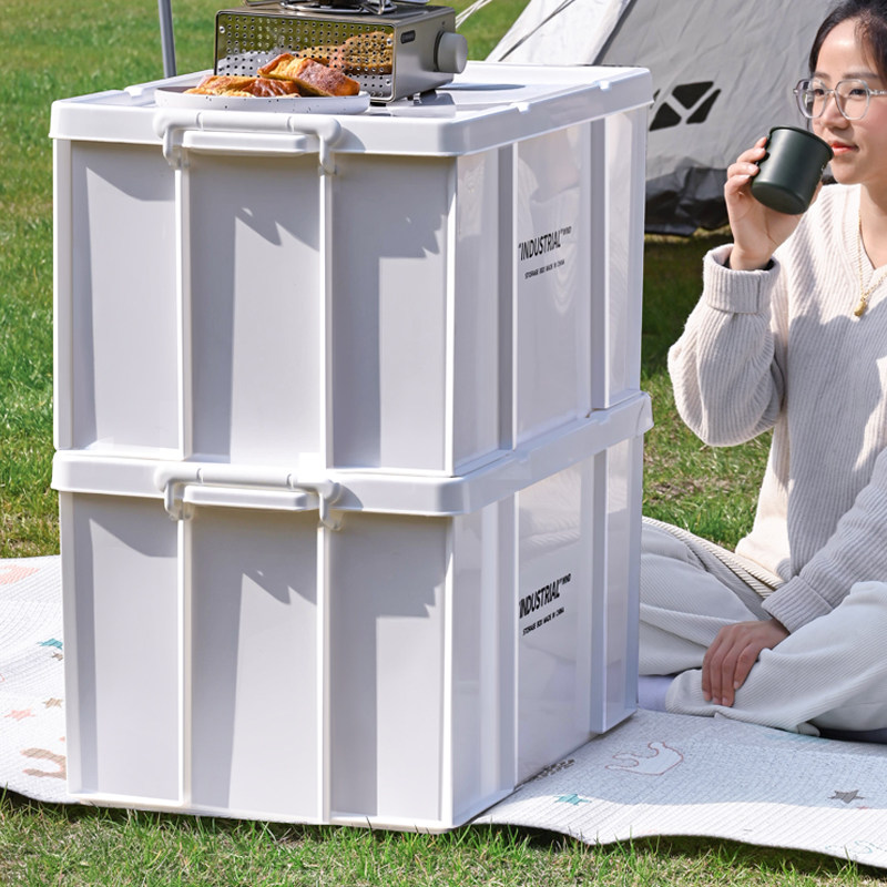 户外露营收纳箱大容量超大车载后备箱置物整理箱野餐便携带轮储物