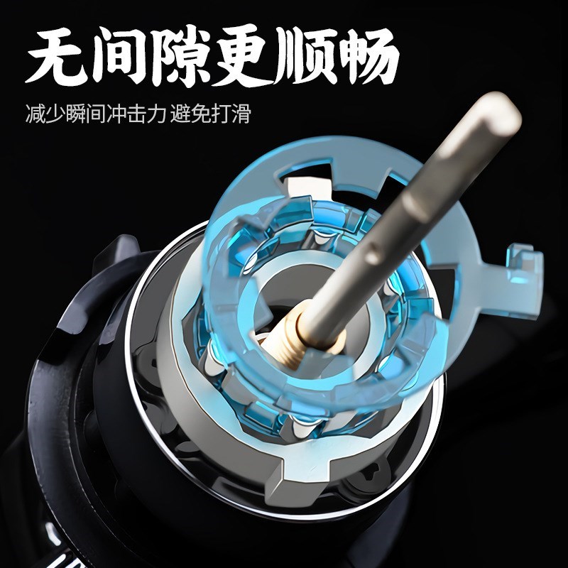 飞鹭路亚微物纺车k轮全金属斜口浅线杯双摇臂鱼线远投鱼轮渔轮