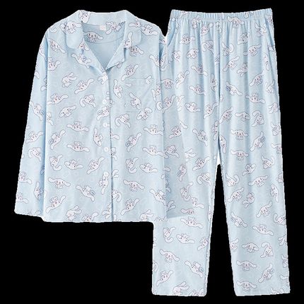 2024年新款睡衣女士春秋季甜美套装J宽松休闲可外穿夏天家居服