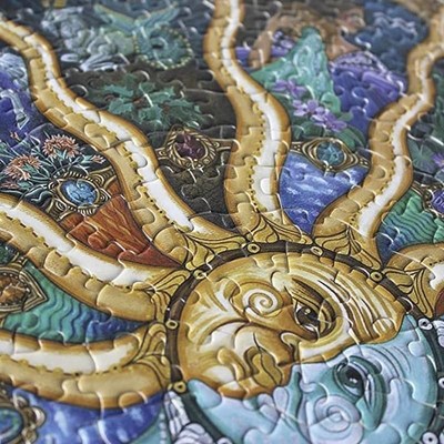 Wood Round Jigsaw Puzzles for Adults Kids Best Gifts DIY Wo