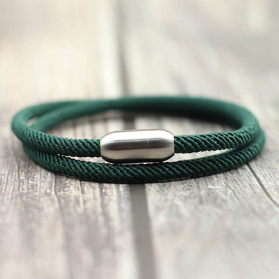 速发Fashion Rope Bracelet Man Attract Magnet Braclet Hombre