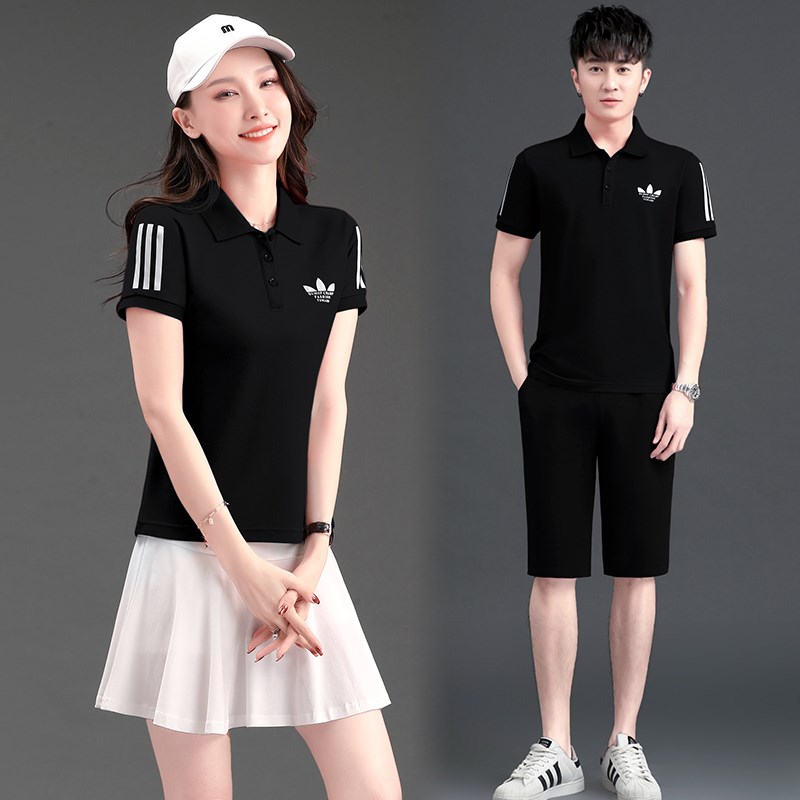 羽毛球服套d装女夏季情侣休闲运动装男防走光裤裙团体棒球网球裙