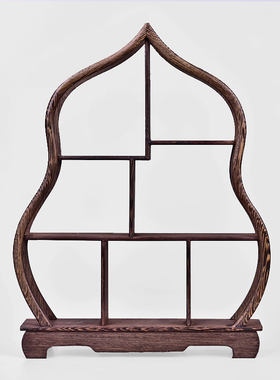 中式小多宝阁茶具架子置物架茶壶架摆件架展示架鸡翅木博古架实木